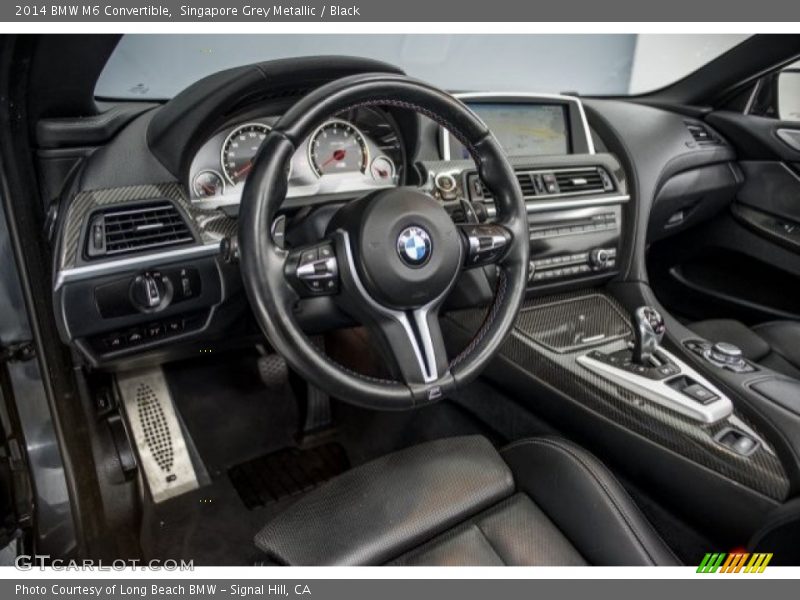 Singapore Grey Metallic / Black 2014 BMW M6 Convertible