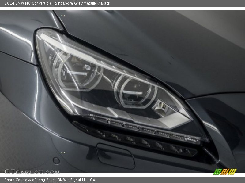 Singapore Grey Metallic / Black 2014 BMW M6 Convertible