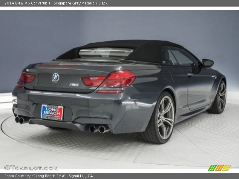 Singapore Grey Metallic / Black 2014 BMW M6 Convertible