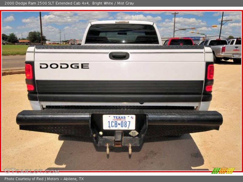 Bright White / Mist Gray 2000 Dodge Ram 2500 SLT Extended Cab 4x4