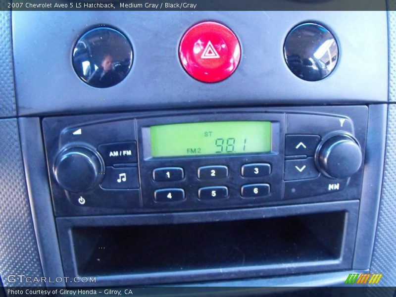 Medium Gray / Black/Gray 2007 Chevrolet Aveo 5 LS Hatchback