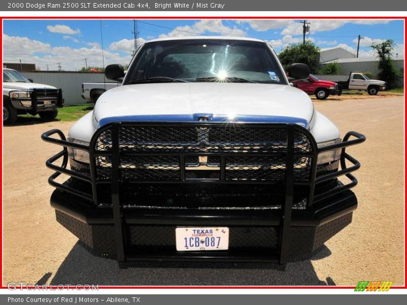 Bright White / Mist Gray 2000 Dodge Ram 2500 SLT Extended Cab 4x4