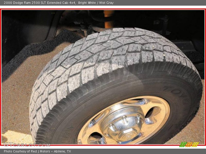 Bright White / Mist Gray 2000 Dodge Ram 2500 SLT Extended Cab 4x4