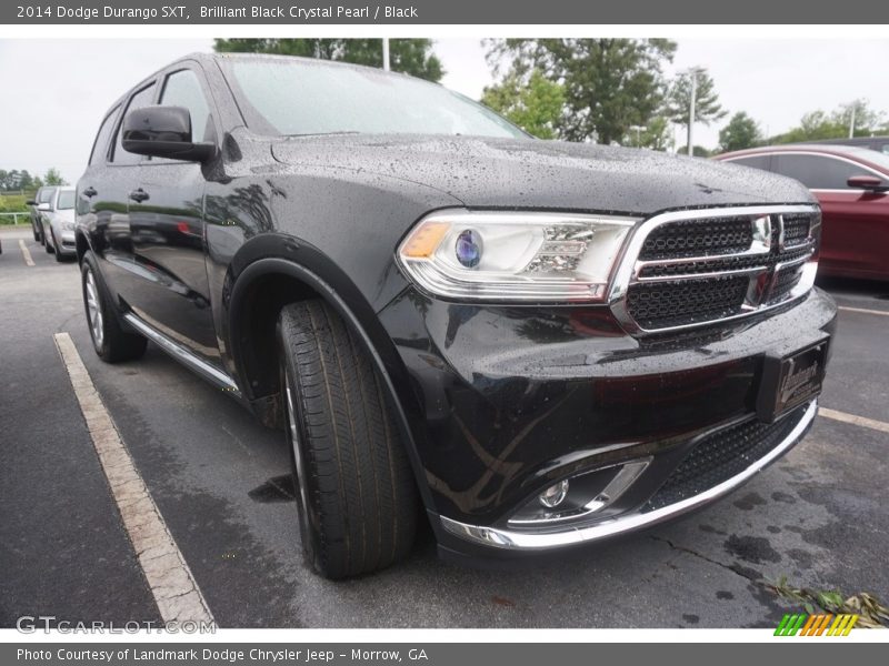 Brilliant Black Crystal Pearl / Black 2014 Dodge Durango SXT