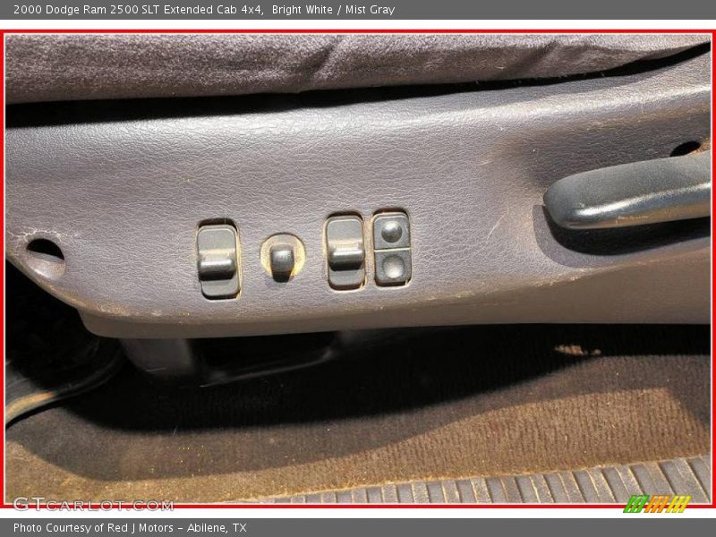 Bright White / Mist Gray 2000 Dodge Ram 2500 SLT Extended Cab 4x4