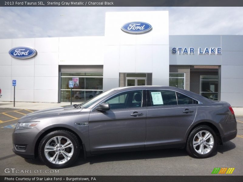 Sterling Gray Metallic / Charcoal Black 2013 Ford Taurus SEL