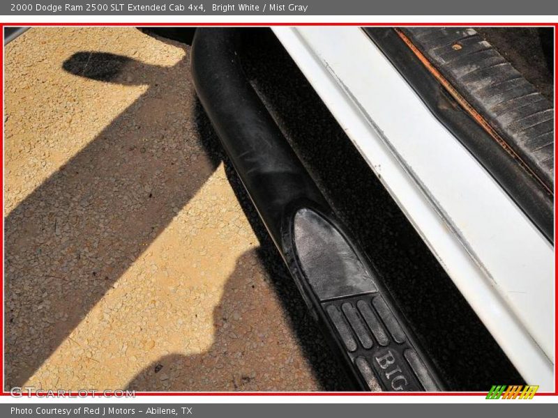 Bright White / Mist Gray 2000 Dodge Ram 2500 SLT Extended Cab 4x4