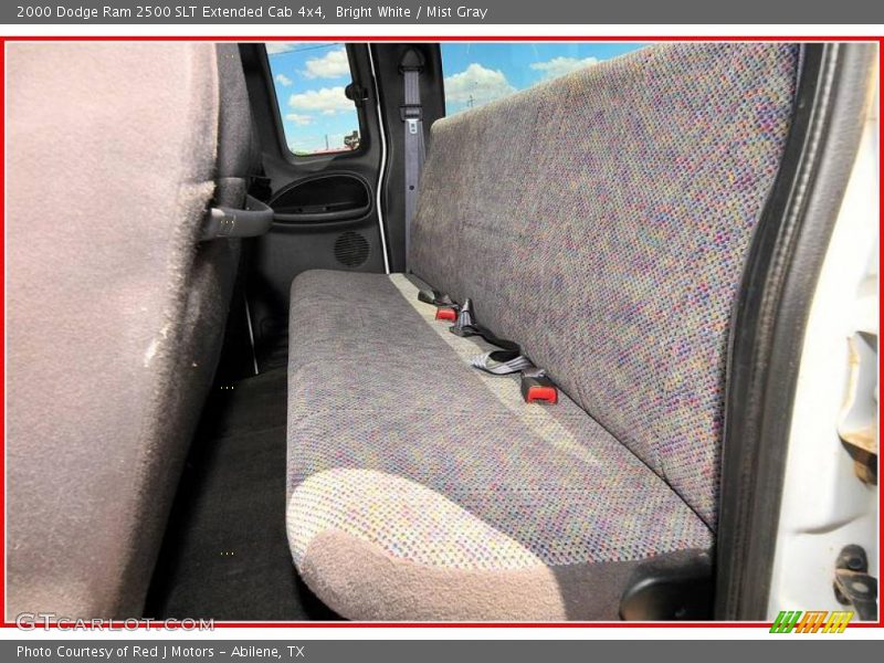 Bright White / Mist Gray 2000 Dodge Ram 2500 SLT Extended Cab 4x4