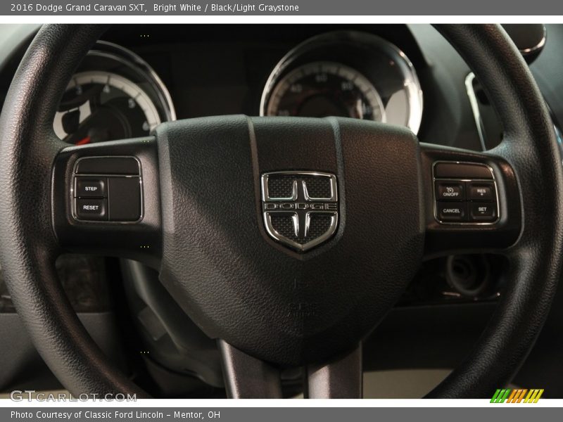 Bright White / Black/Light Graystone 2016 Dodge Grand Caravan SXT