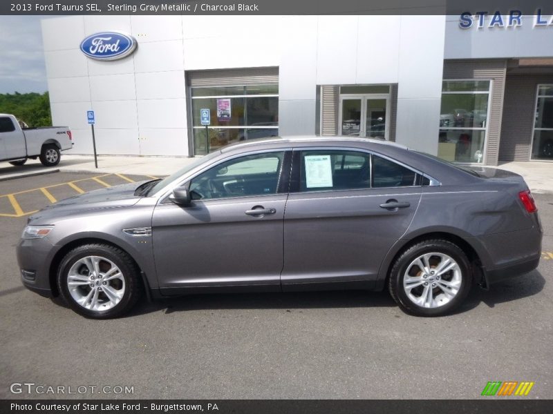 Sterling Gray Metallic / Charcoal Black 2013 Ford Taurus SEL