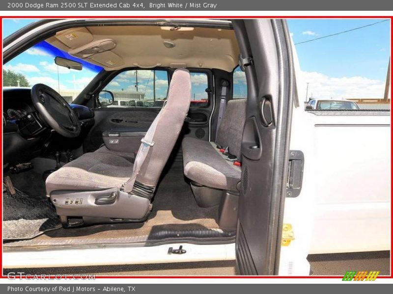 Bright White / Mist Gray 2000 Dodge Ram 2500 SLT Extended Cab 4x4