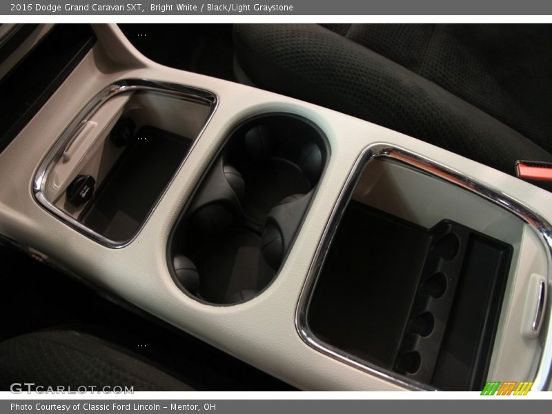 Bright White / Black/Light Graystone 2016 Dodge Grand Caravan SXT