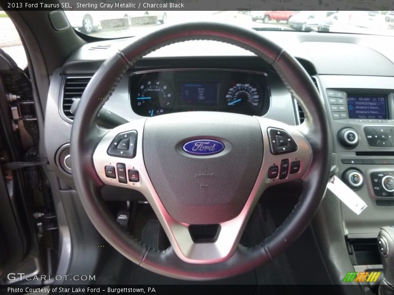 Sterling Gray Metallic / Charcoal Black 2013 Ford Taurus SEL