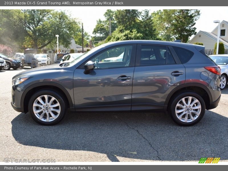 Metropolitan Gray Mica / Black 2013 Mazda CX-5 Grand Touring AWD