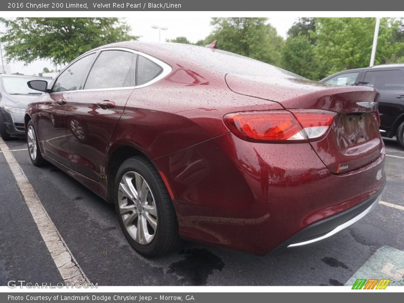 Velvet Red Pearl / Black/Linen 2016 Chrysler 200 Limited
