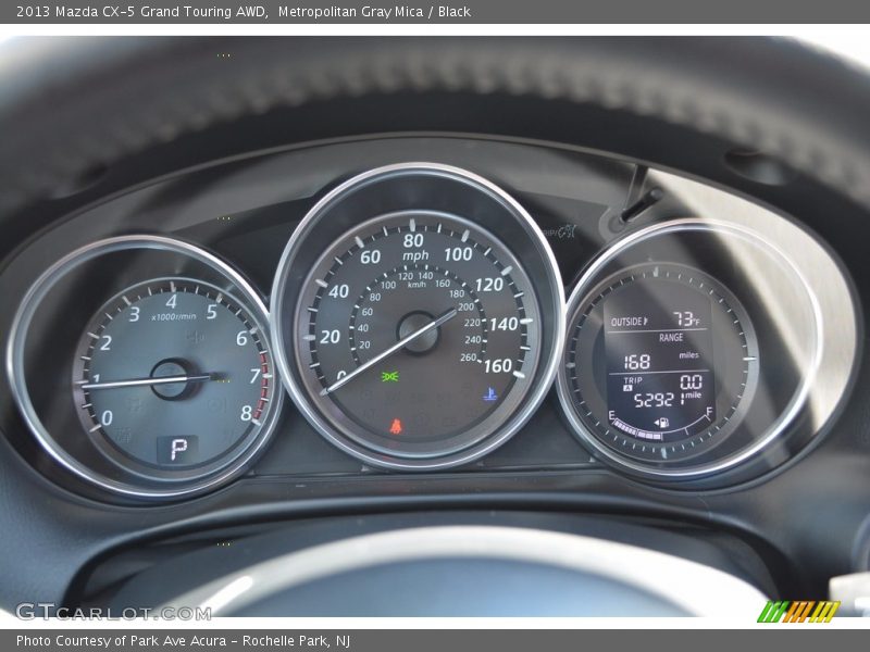 Metropolitan Gray Mica / Black 2013 Mazda CX-5 Grand Touring AWD