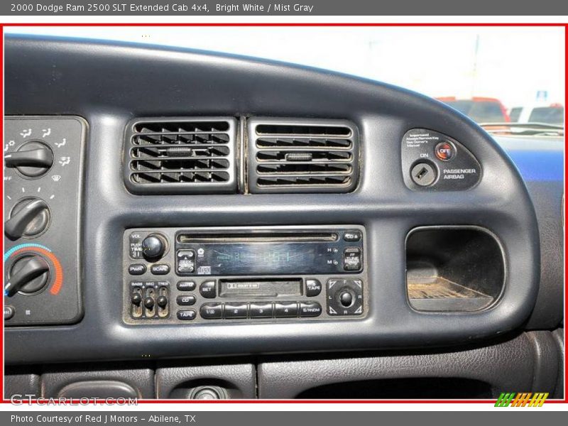 Bright White / Mist Gray 2000 Dodge Ram 2500 SLT Extended Cab 4x4