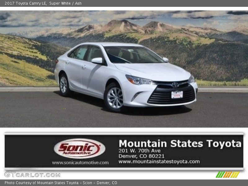Super White / Ash 2017 Toyota Camry LE