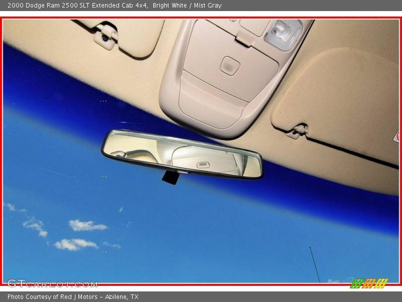 Bright White / Mist Gray 2000 Dodge Ram 2500 SLT Extended Cab 4x4