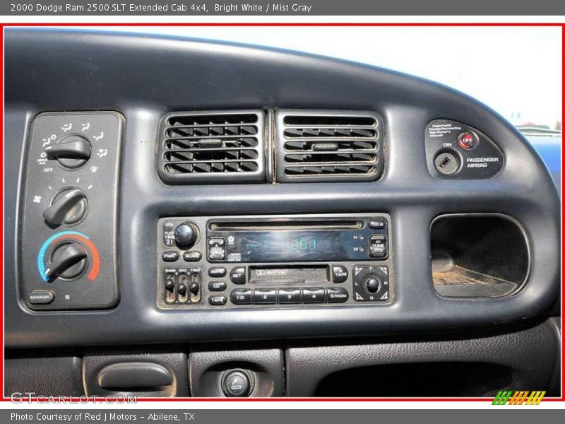 Bright White / Mist Gray 2000 Dodge Ram 2500 SLT Extended Cab 4x4