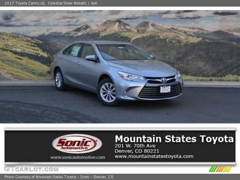 Celestial Silver Metallic / Ash 2017 Toyota Camry LE