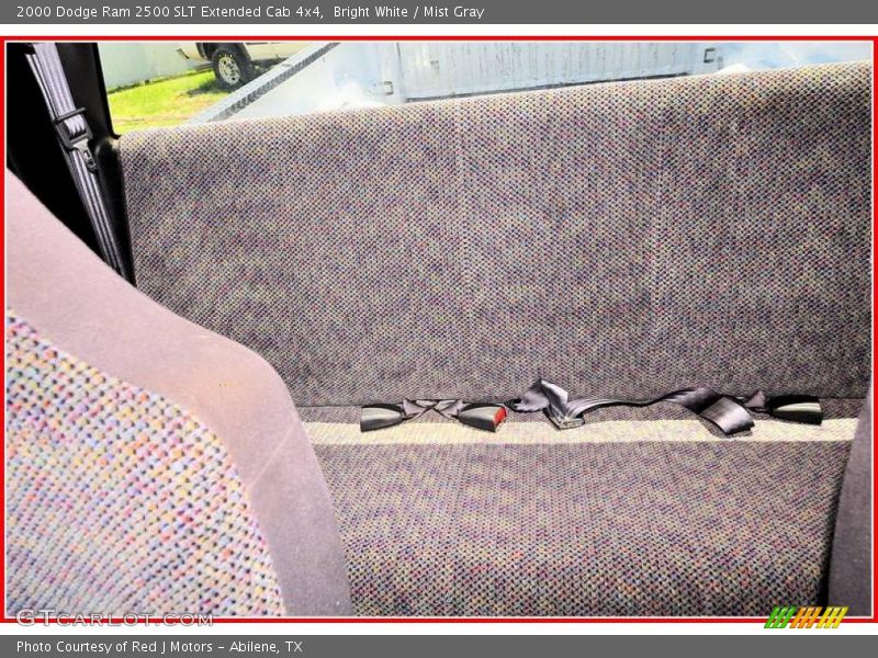 Bright White / Mist Gray 2000 Dodge Ram 2500 SLT Extended Cab 4x4