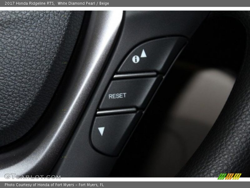White Diamond Pearl / Beige 2017 Honda Ridgeline RTS