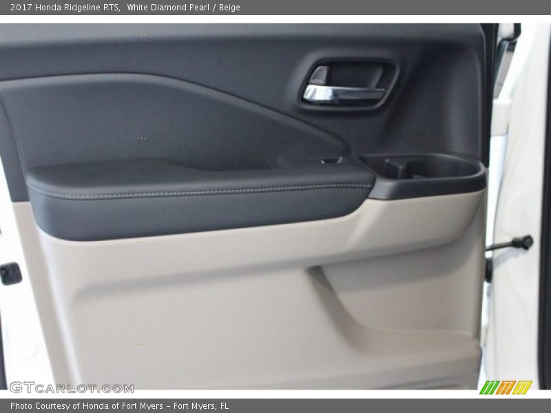 White Diamond Pearl / Beige 2017 Honda Ridgeline RTS