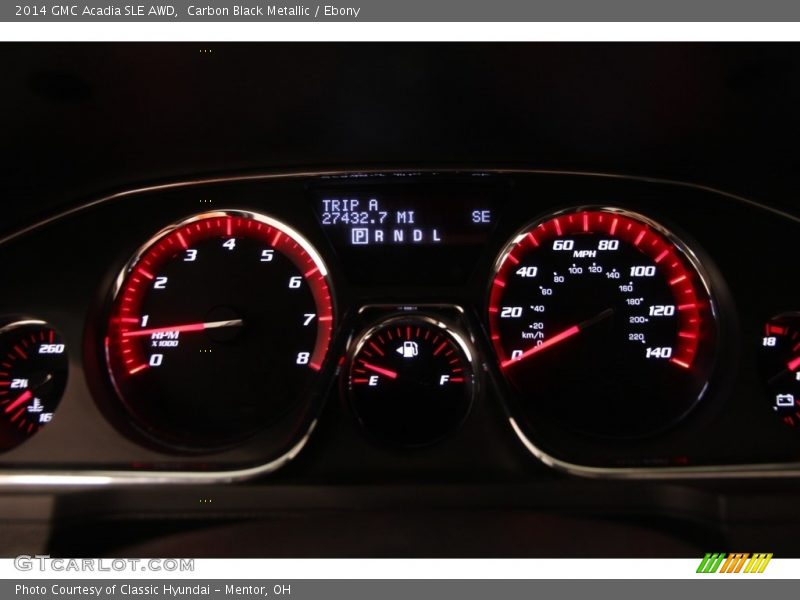 Carbon Black Metallic / Ebony 2014 GMC Acadia SLE AWD