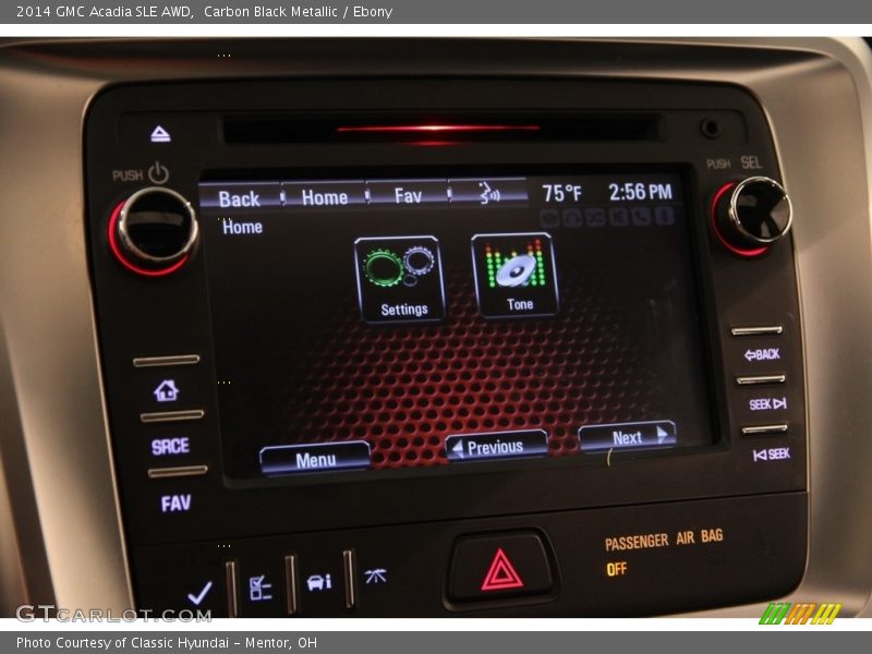 Carbon Black Metallic / Ebony 2014 GMC Acadia SLE AWD