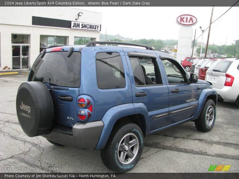 Atlantic Blue Pearl / Dark Slate Gray 2004 Jeep Liberty Sport 4x4 Columbia Edition