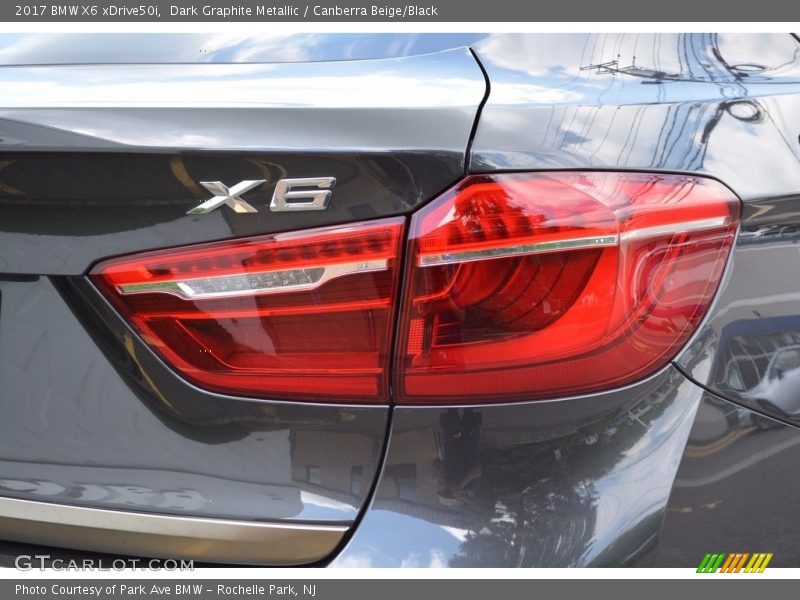 Dark Graphite Metallic / Canberra Beige/Black 2017 BMW X6 xDrive50i