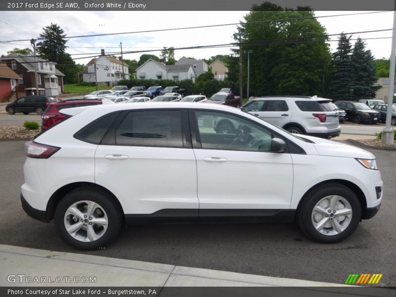 Oxford White / Ebony 2017 Ford Edge SE AWD