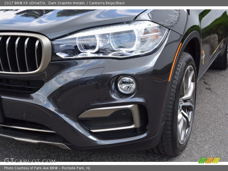 Dark Graphite Metallic / Canberra Beige/Black 2017 BMW X6 xDrive50i