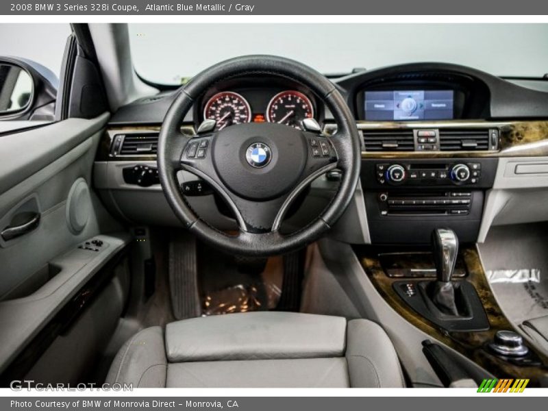 Atlantic Blue Metallic / Gray 2008 BMW 3 Series 328i Coupe