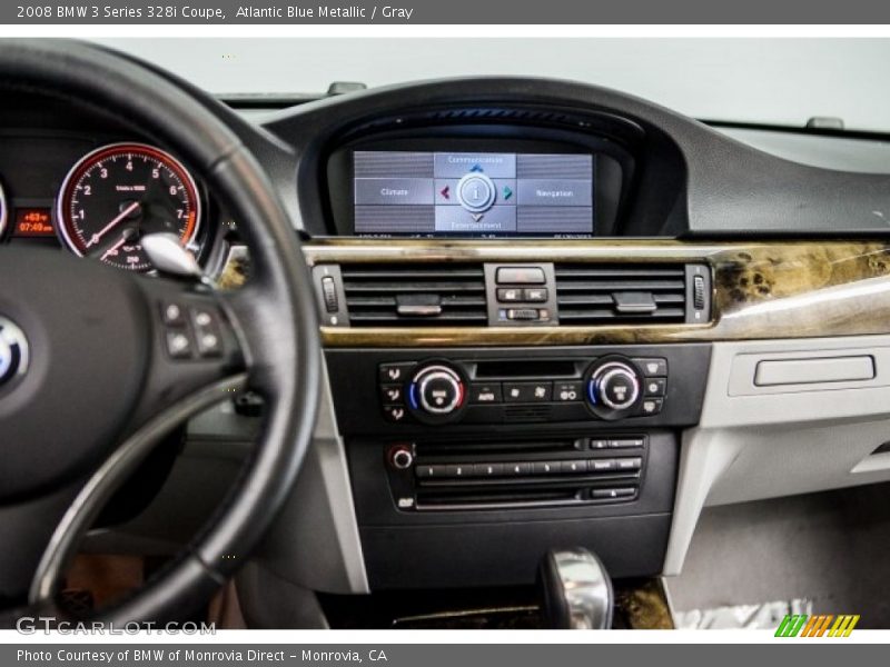 Atlantic Blue Metallic / Gray 2008 BMW 3 Series 328i Coupe