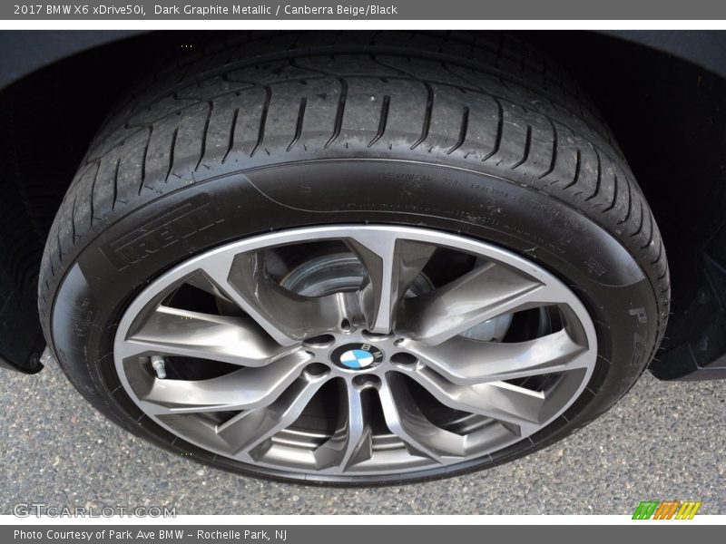 Dark Graphite Metallic / Canberra Beige/Black 2017 BMW X6 xDrive50i