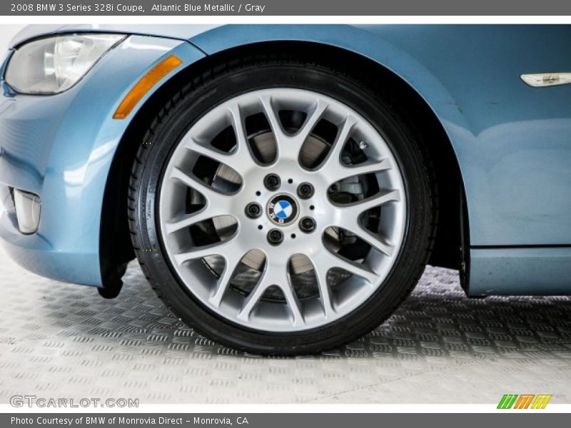Atlantic Blue Metallic / Gray 2008 BMW 3 Series 328i Coupe