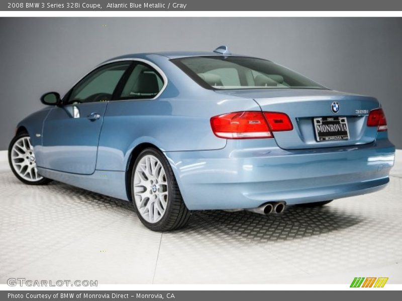 Atlantic Blue Metallic / Gray 2008 BMW 3 Series 328i Coupe