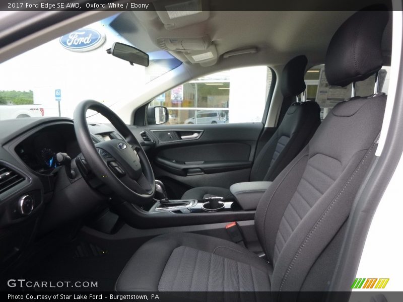 Oxford White / Ebony 2017 Ford Edge SE AWD