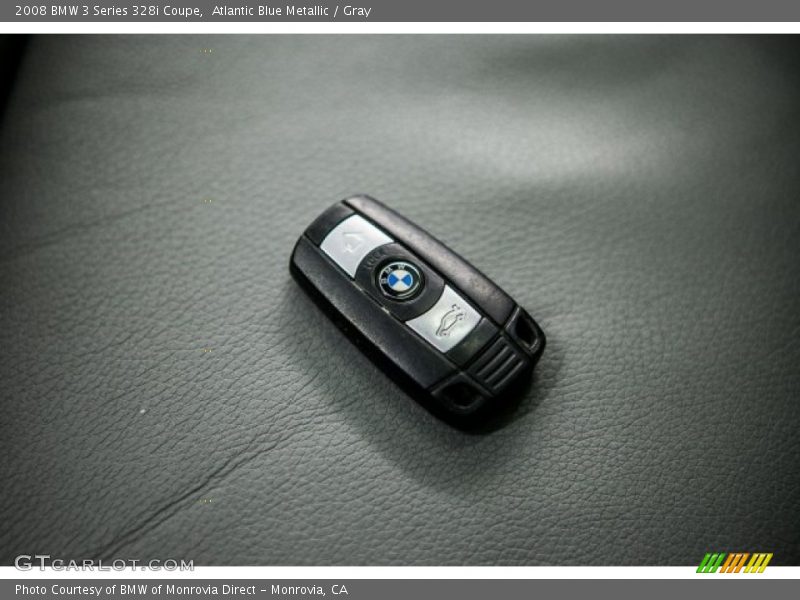 Atlantic Blue Metallic / Gray 2008 BMW 3 Series 328i Coupe