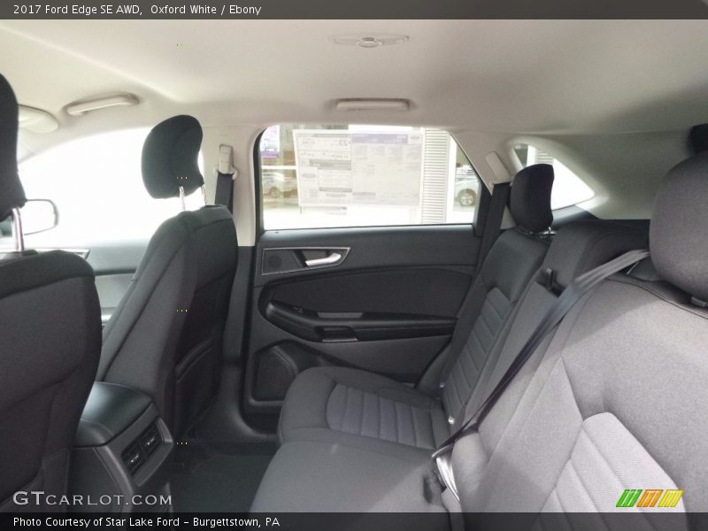 Oxford White / Ebony 2017 Ford Edge SE AWD