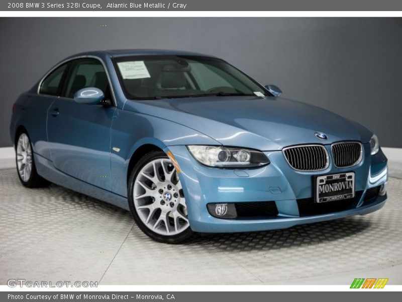 Atlantic Blue Metallic / Gray 2008 BMW 3 Series 328i Coupe