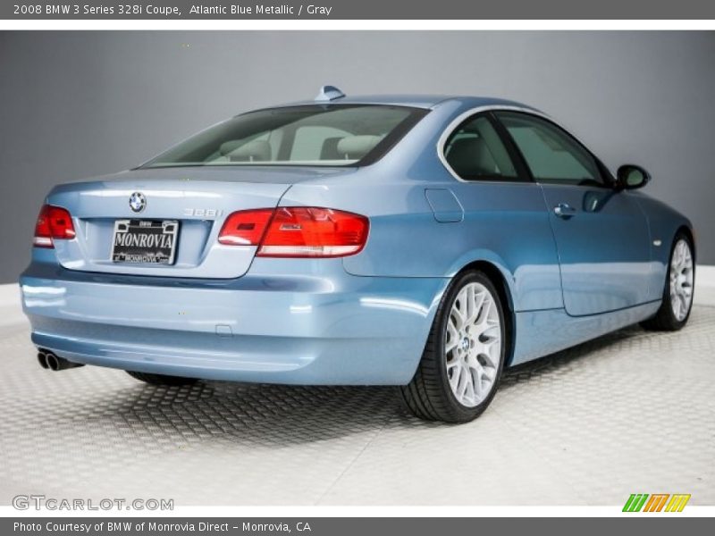 Atlantic Blue Metallic / Gray 2008 BMW 3 Series 328i Coupe