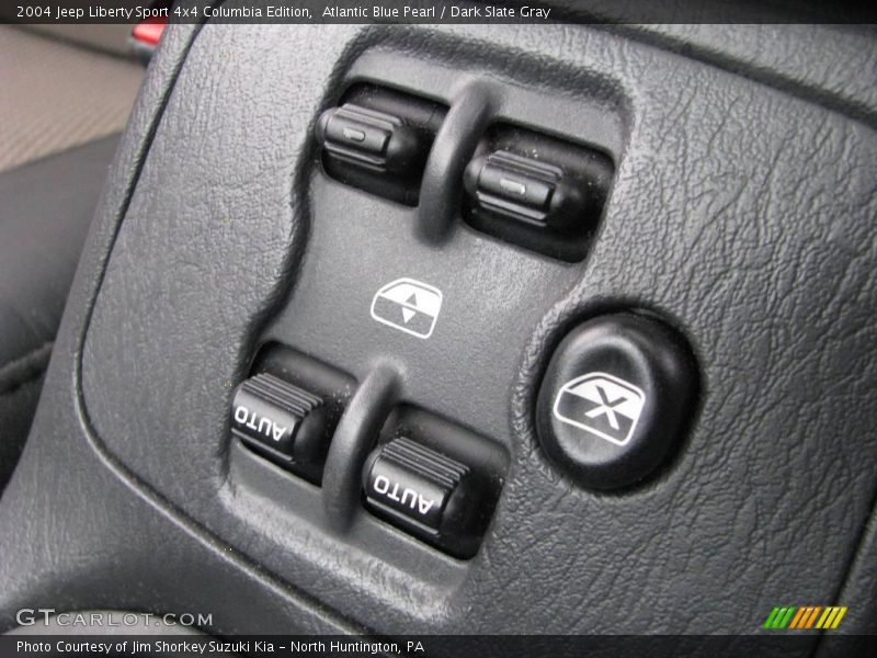 Atlantic Blue Pearl / Dark Slate Gray 2004 Jeep Liberty Sport 4x4 Columbia Edition