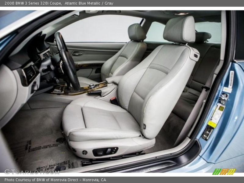 Atlantic Blue Metallic / Gray 2008 BMW 3 Series 328i Coupe