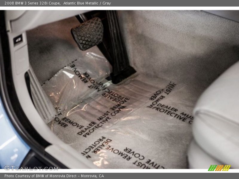Atlantic Blue Metallic / Gray 2008 BMW 3 Series 328i Coupe