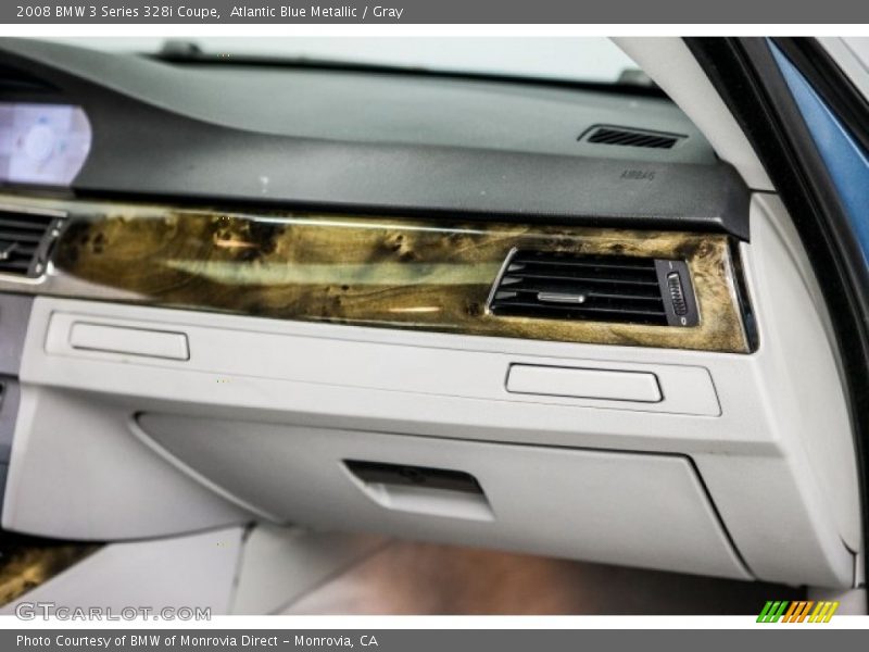 Atlantic Blue Metallic / Gray 2008 BMW 3 Series 328i Coupe