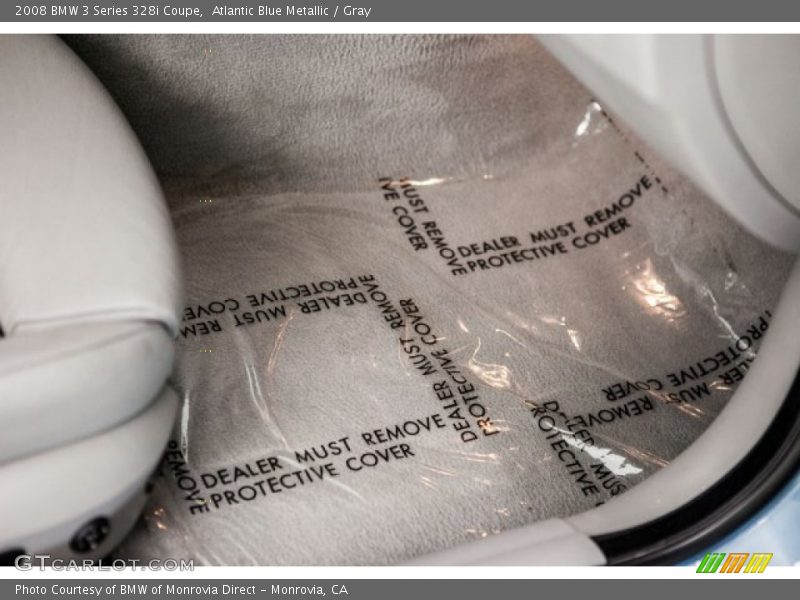 Atlantic Blue Metallic / Gray 2008 BMW 3 Series 328i Coupe