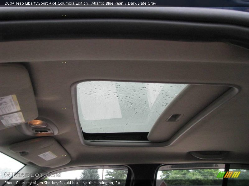 Atlantic Blue Pearl / Dark Slate Gray 2004 Jeep Liberty Sport 4x4 Columbia Edition